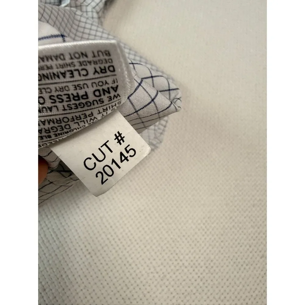 Mizzen+Main Mens Large Workwear Business Casual Office Church White Button Down